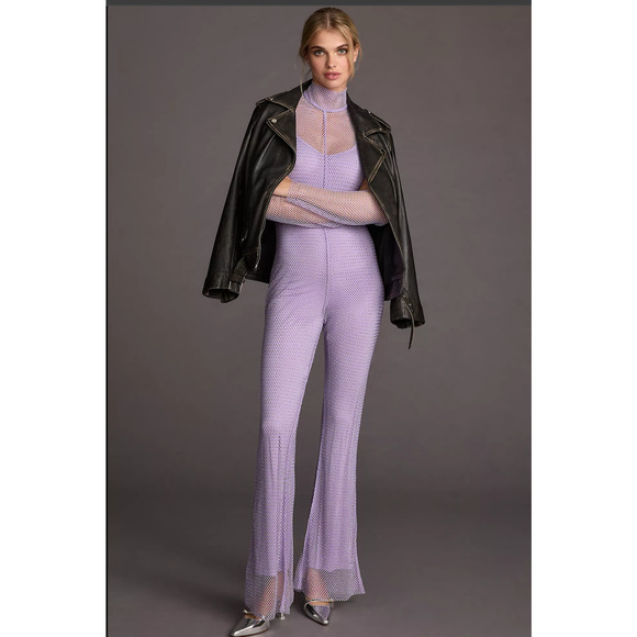 Sunday in Brooklyn Rhinestone Jumpsuit - New Medium - Picture 1 of 5